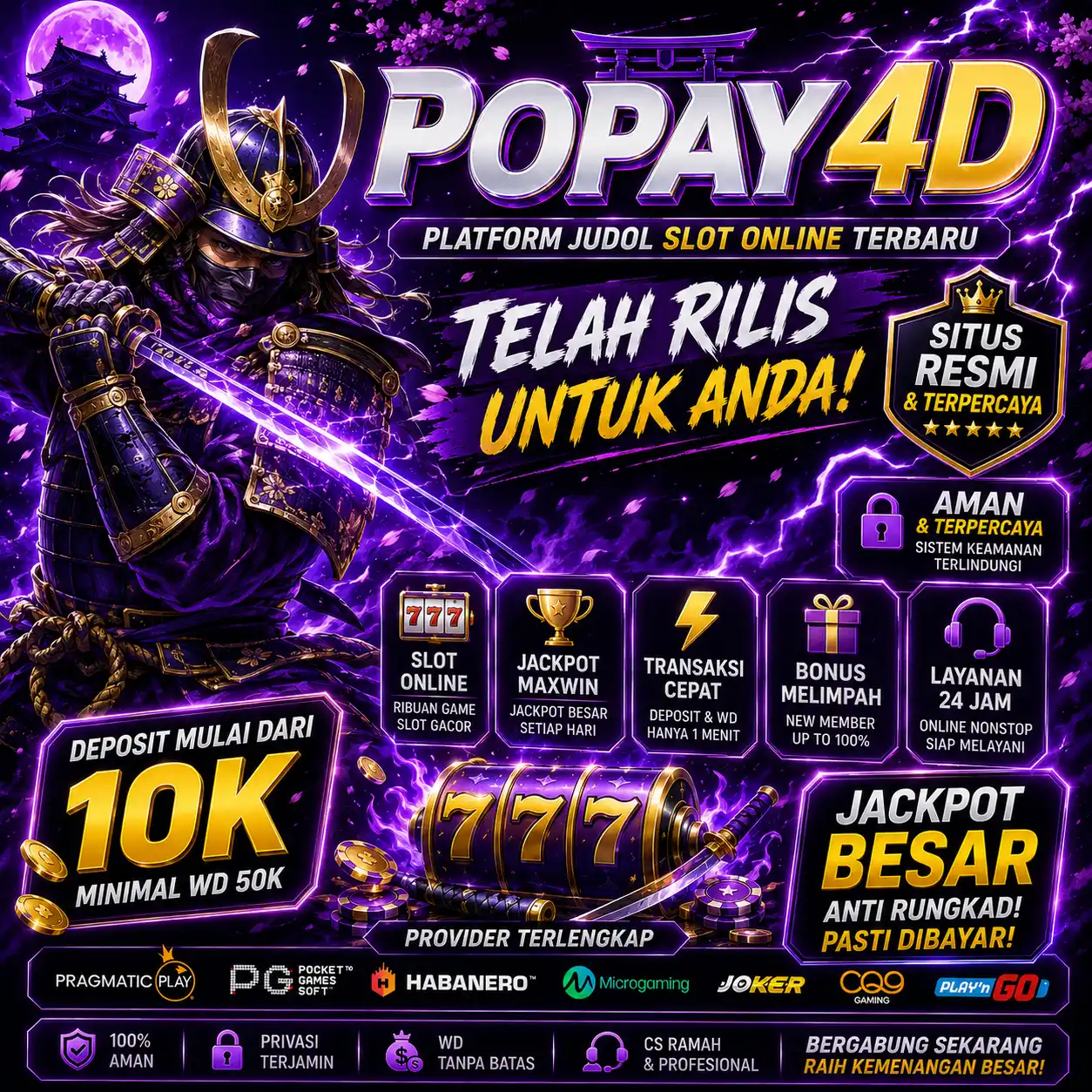 POPAY4D : Platform Judol Slot Online Terbaru Telah Rilis Untuk Anda